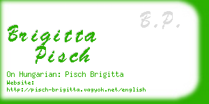 brigitta pisch business card